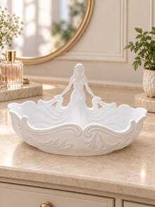 1 cái giá đựng trang sức nữ thanh lịch, kết hợp trang trí nghệ thuật và lưu trữ tiện dụng, tạo không gian tinh tế để đựng nhẫn, khuyên tai, dây chuyền, vòng tay và đá quý trên bàn trang điểm, bàn đầu giường hoặc lối vào, giá đựng trang sức, khay đựng trang sức, khay bàn trang điểm - Nhiều màu - Xem 9