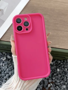 2件裝 粉色玫瑰極簡風個性化防震全包覆手機殼，適用於 Apple 18 17 16 15 14 13 12 11 Pro Max Air - 彩色 - 查看 3