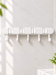 Wall-Mounted Mop Holder, Broom Rack, Bathroom Accessories, Home Storage Essentials; Suitable For Home, Kitchen, Garden, Laundry Room And School Dormitory. - Multicolor - View 13
