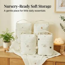 1pc Multifunctional Mommy Bag Diaper Storage Bag, Waterproof Hanging Bag For Outdoor Use - Multicolor - View 4