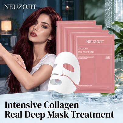NEUZOJIT Hydrating Face Mask, Deeply Moisturizing And Nourishing Mask That Makes Your Skin Soft And Glowing, Plump And Hydrated, Rich In Bio-Collagen, For Daily Skincare Use.