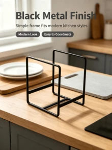 2 piezas Escurridor de platos de acero inoxidable ahorrador de espacio, organizador de almacenamiento multifuncional de cocina, sostiene platos, estante de almacenamiento de utensilios de cocina, adecuado para uso en la cocina, escurridor de platos, decoración de cocina, decoración del hogar de otoño, almacenamiento y organización de cocina - Multicolor - Ver 5