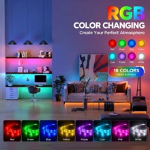 24-Key RGB LED Light Strip, Remote Control, Color Changing Dimming USB Light Bar, Suitable For Bedroom Living Room Home Decor TV Backlight - 24key RGB Strip - View 2