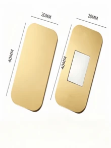 2 Sets Stainless Steel Ultra-Thin Strong Magnetic Cabinet Door Bumpers, No-Drill Installation For Kitchen Cabinets, Wardrobes And Drawers, With Adhesive Backing For Damage-Free, Secure And Firm Mounting - Multiple Styles - View 9