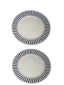 1pc Premium Line Ceramic Dinner Plate, Exquisite Western Pasta Plate, Dessert Cake Plate, Vegetable Salad Plate, Suitable For Home, Restaurant, Cafe, Dessert Shop, Gift, Party, Gathering - Blue - View 12