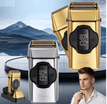 Hatteker 1 bộ máy cạo râu và tông đơ tóc điện 2 trong 1 cho nam, dao cạo điện điều chỉnh nhiều tốc độ - Nhiều màu - Xem 1