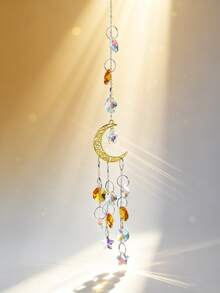 1pc Hanging Garden Decor Ornament, Crystal Yard Window Hanging Pendant, May Your Life Always Have Romantic Light And Shadow Little Surprises - A - View 7