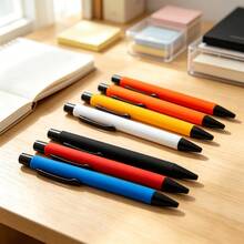 Colorful Multi-Color Retractable Ballpoint Pens, Available In 7-Piece Or 14-Piece Sets. Lightweight Body With Convenient Clip, Smooth Ink Flow And Writing. Perfect For Daily Study And Office Use, Also A Practical Choice For Office Procurement And Event Gifts - Multi-color - View 3