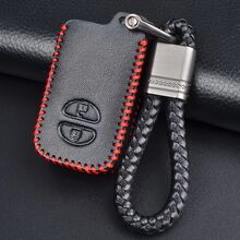 PU Leather Car Key Case Cover For Land Cruiser Prado 150, Camry, Prius, Crown, And Subaru Forester XV Keychain Holder - one-size - View 9