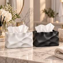 1PC/Creative 3D Printed Tissue Box Highly Attractive Creative Napkin Holder Car Desktop Decor Storage Box - Multicolor - View 4