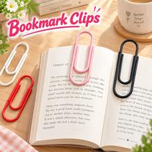 2pcs/4pcs 3D Printed Dopamine Color Bookmarks, Student Paper Clips, Bright Colorful Page Markers For Office And School Supplies - Multicolor - View 1
