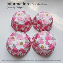 Cake Paper Cups Party Decoration Oil-Proof Baking Cake Bottom Liners Cupcake Cups - View 15