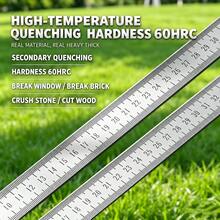 Stainless Steel Straight Ruler, Metric Centimeter Scale, Thickened Steel Saw Blade Quenched Steel Ruler, Woodworking Measuring And Marking Ruler, Multi-Function Car Ruler 52cm - Thickened Stainless Steel Ruler - View 6
