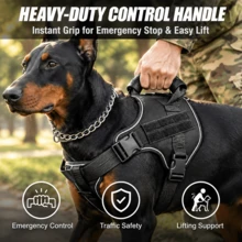 Tactical Dog Harness Anti-Pull Pet Vest, Heavy Duty K9 Harness With Easy-Control Handle, Breathable Military Dog Vest, Reflective Adjustable Training Harness, Suitable For Medium And Large Dogs - Multicolor - View 5