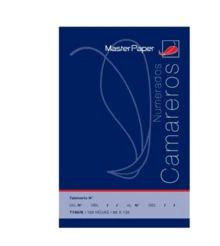 LIDERPAPEL دفتر طلبات النادلة الجيبي من MASTERPAPER مقاس 88 * 135 مم، مرقم، 100 ورقة، عبوة من 10 دفاتر، لقطاع الضيافة، جودة مضمونة - دفتر طلبات جيب للنادل، أصلي ونسخة، T250 - مشاهدة 2