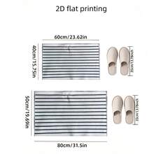 1pc Printed Bathroom Mat, Soft Striped Door Mat, Furniture Decor Rug, Halloween Theme Lightweight Luxury Durable Square Carpet - A - View 6