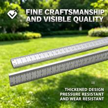 Stainless Steel Straight Ruler, Metric Centimeter Scale, Thickened Steel Saw Blade Quenched Steel Ruler, Woodworking Measuring And Marking Ruler, Multi-Function Car Ruler 52cm - Thickened Stainless Steel Ruler - View 5