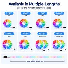 Multi-Color RGB LED Tape Light, 44 Keys Remote Controller, USB Powered, Self-Adhesive Cuttable Strip, Ideal For Halloween, New Year, Bar & Room Ambient Lighting - 44KEY 3535 - View 2