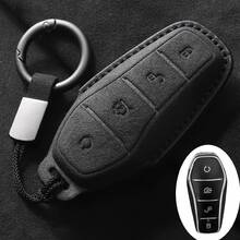Applicable To BYD Car Key Cover, Suede Key Cover, Full Coverage Key Cover, Wear-Resistant Key Cover, Suitable For Seagull, Dolphin, EV, Song Pro, Yuan, Qin Plus, Tang DMI, New Men's Car Accessories - Suede - View 9