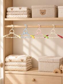 10pcs/5pcs Retractable Hangers, Universal For Baby, Children And Adults, Foldable Portable Adjustable Clothes Hangers, Space-Saving Closet Storage Rack, Suitable For Travel, Business Trip, Camping, Newborn, Infants And Adults Clothing - Multicolor - View 4