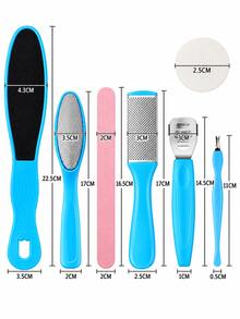8Pcs/1Pc Foot Care Pedicure Set, Stainless Steel Foot File, Callus Remover And Foot File Set, Dead Skin And Hard Skin Remover, Pedicure Tools Nail Care, Suitable For Cracked Heels, Home Salon SPA Pedicure - Multicolor - View 3