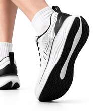 XTEP New Men's Cloud 5.0 Breathable Mesh Comfortable Cushioning Training Running Shoes - White/Black - View 4