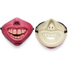 Funny Pet Muzzle Mask PU Material Flame Red Lips Pipe Shape Muzzle Mask Halloween, Christmas Party Pet Funny Prop - Multicolor - View 13