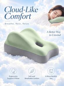 Hip Lift Pillow, Back Support Cushion For Bed And Sofa, Sleep Aid Pillow - Mint Green - View 1