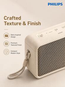 PHILIPS TAS2130 Retro Bluetooth Speaker Desktop Speaker Loud Home Living Room Surround Sound Computer Small Speaker Portable Wireless Subwoofer Birthday Back To School Gift For Men And Women Multiple Colors Available - View 5