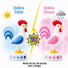 Galo Do Tempo Galinho Do Tempo Decoração | Chuva Ou Sol | Decoração - Branco - Visão 3