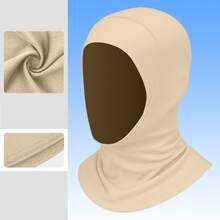 Breathable Mesh Hooded Headscarf With Silicone Logo, Suitable For Running, Workout, Daily Casual Wear - Black - View 7