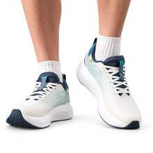 XTEP New Men's Cloud 5.0 Breathable Mesh Comfortable Cushioning Training Running Shoes - White/Blue-green - View 3