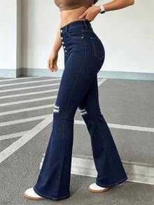 Women Jeans - 2059 Dark Blue - View 3