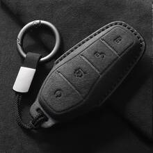 Applicable To BYD Car Key Cover, Suede Key Cover, Full Coverage Key Cover, Wear-Resistant Key Cover, Suitable For Seagull, Dolphin, EV, Song Pro, Yuan, Qin Plus, Tang DMI, New Men's Car Accessories - Suede - View 6