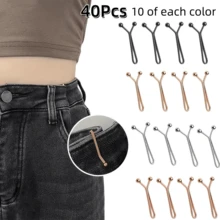 10/20/30/40/50Pcs Adjustable Seamless Waist Buckle - Multi-Functional Metal Clip, Suitable For Tightening Belts, Pants, Scarves, Etc. Easy To Use, Stylish Design, Perfect For Belts And Waist, Fashion Accessory, Elegant Appearance, Multi-Functional Use - Multicolor - View 19