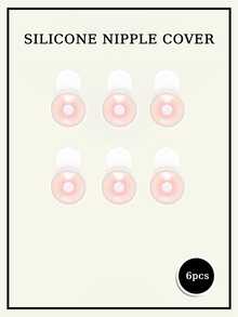2/6pcs Silicone Lift-Up Nude Invisible Breast Petals, Small Breast Invisible Push-Up, Strapless Anti-Exposure Breast Petals, Suitable For Wedding Dress, Party, Valentine's Day Date (2/6pcs) - Multicolor - View 8
