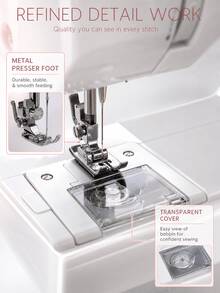 SOKANY Mini Electric Sewing Machine, Portable Electric Sewing Machine, Multi-Function Home Sewing Machine, Adjustable Speed, 12 Stitches, Suitable For Parents, Beginners And Craft Enthusiasts, Lightweight And Easy To Carry - View 9