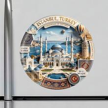 Istanbul Turkey Fridge Magnet, Bringing Bosphorus Stories And Historic Mosque Views Into The Kitchen For All Metal Surfaces Throughout The Home - A - View 2