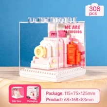1pc Adult 6 Styles Mini Camera Building Blocks Set, Light And Shadow Machine Brick Model With Display Box, DIY Assembly Puzzle, Creative Desktop Ornament, Ideal Birthday Holiday Surprise Gift & Party Favor - Multicolor - View 11