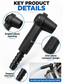 2/1pc Set Car Brake Fluid Bleeder Connector, Oil Pump Adapter, Brake Fluid Replacement Suction Tube Connector, Quick Change Connector, Clutch Fluid Replacement Tool, Universal Car Brake Bleeder Adapter, Suitable For Cars, Trucks, Car Maintenance And Garage Repair - Multicolor - View 6