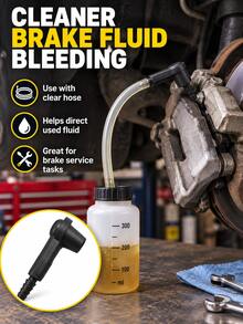 2/1pc Set Car Brake Fluid Bleeder Connector, Oil Pump Adapter, Brake Fluid Replacement Suction Tube Connector, Quick Change Connector, Clutch Fluid Replacement Tool, Universal Car Brake Bleeder Adapter, Suitable For Cars, Trucks, Car Maintenance And Garage Repair - Multicolor - View 1