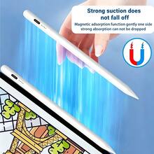 TranAKstic 1pc Capacitive High Precision High Sensitivity Screen Touch Pen With Magnetic Palm Rejection For Drawing And Editing, Compatible With Android And 2025 2024 2023 2022 2021 2020 2019 2018 4 5 9th 10th Air 5 Series - View 6