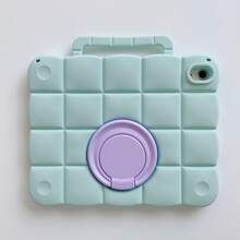 1pc Cute Cloud Silicone Tablet Protective Case, Compatible With IPad 10th Gen 10.9 Inch, Air 5/4, Pro 11 Inch, 9/8/7th Gen 10.2 Inch, Mini 6, Shockproof Protective Cover With Portable Handle And 360° Rotating Stand, Soft Anti-Drop Shell, Suitable For Kids, Boys, Girls, Students, School, Travel, Home, Office Cute Accessory, Durable Foldable Support Tablet Protective Case - Multicolor - View 6