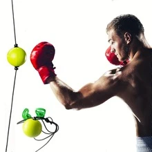 Hand-Eye Coordination Boxing Ball, Home Training Boxing Equipment, Dual-Head Impact Ball, Adult & Children Indoor Exercise, No Hammer Needed, Suction Cup Fixed, Relieve Anxiety & Stress - Multicolor - View 1