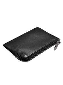 Minimalist Soft Leather Mini Ultra-Thin Card Holder, Compact Textured Zipper Storage Pouch, Unisex, Can Be Used As Card Holder, Coin Purse, Key Pouch - Multicolor - View 18
