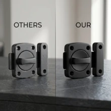 1/2 Pack Multi-Color Zinc Alloy Heavy Duty Rotating Button Door Bolt, 180 Degree Rotating Barrel Bolt, Matte Finish, Surface Mounted Door Lock, Easy Installation Privacy Lock, Suitable For Indoor Doors, Bathrooms, Toilets, Main Doors, Sheds, Home Hardware Accessories - Rotating Pin Lock - View 2
