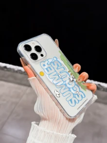 Miniso Official Snoopy Transparent Full Coverage Phone Case Compatible With IPhone 17 Pro Max, 17, 16 Pro Max, 15 Pro Max, 16 Pro Max, 14, 13, 12, 11, 14 Pro, 15 Plus, 12 Pro, 16 Plus, XS, 14 Pro Max, 13 Pro And Other Models, Cute Cartoon Print - Clear - View 4