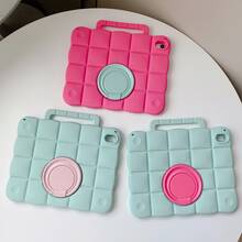 1pc Cute Cloud Silicone Tablet Protective Case, Compatible With IPad 10th Gen 10.9 Inch, Air 5/4, Pro 11 Inch, 9/8/7th Gen 10.2 Inch, Mini 6, Shockproof Protective Cover With Portable Handle And 360° Rotating Stand, Soft Anti-Drop Shell, Suitable For Kids, Boys, Girls, Students, School, Travel, Home, Office Cute Accessory, Durable Foldable Support Tablet Protective Case - Multicolor - View 2