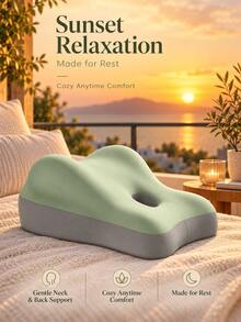 Hip Lift Pillow, Back Support Cushion For Bed And Sofa, Sleep Aid Pillow - Mint Green - View 7