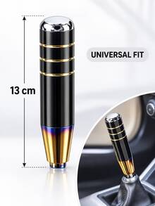 1pc Car Modification Gear Shift Knob Extended Original Car Replacement Personalized Universal Blue Burnt Alloy Gear Shift Knob - A - View 3